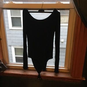 Ballet back Black GAP bodysuit